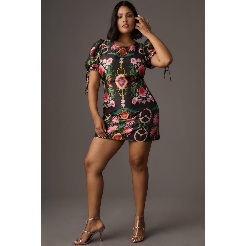 Hutch Ellia Mini Dress in Mirror Floral Size 0X NWT $298